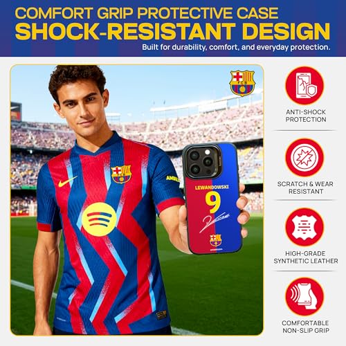 Coque iPhone 16 Pro Max Lewandowski-9 LE cadeau idéal fan Barcelone - 4