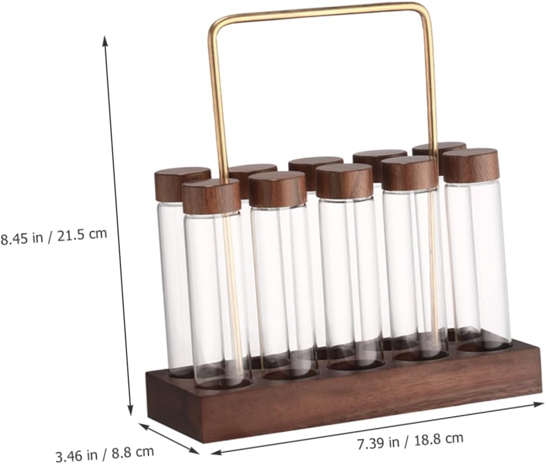 1set Airtight Coffee Bean Storage Tubes Stand Glass Canisters for Preserving Freshness and Flavor Compact Design for Coffee Lovers