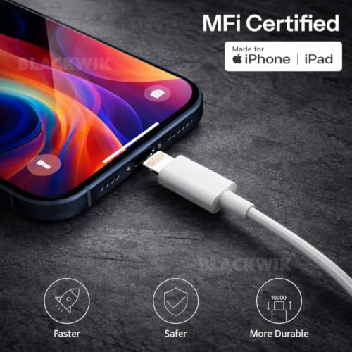 Image of Blackwik Type C to Lightning Charging cable compatible with iphone