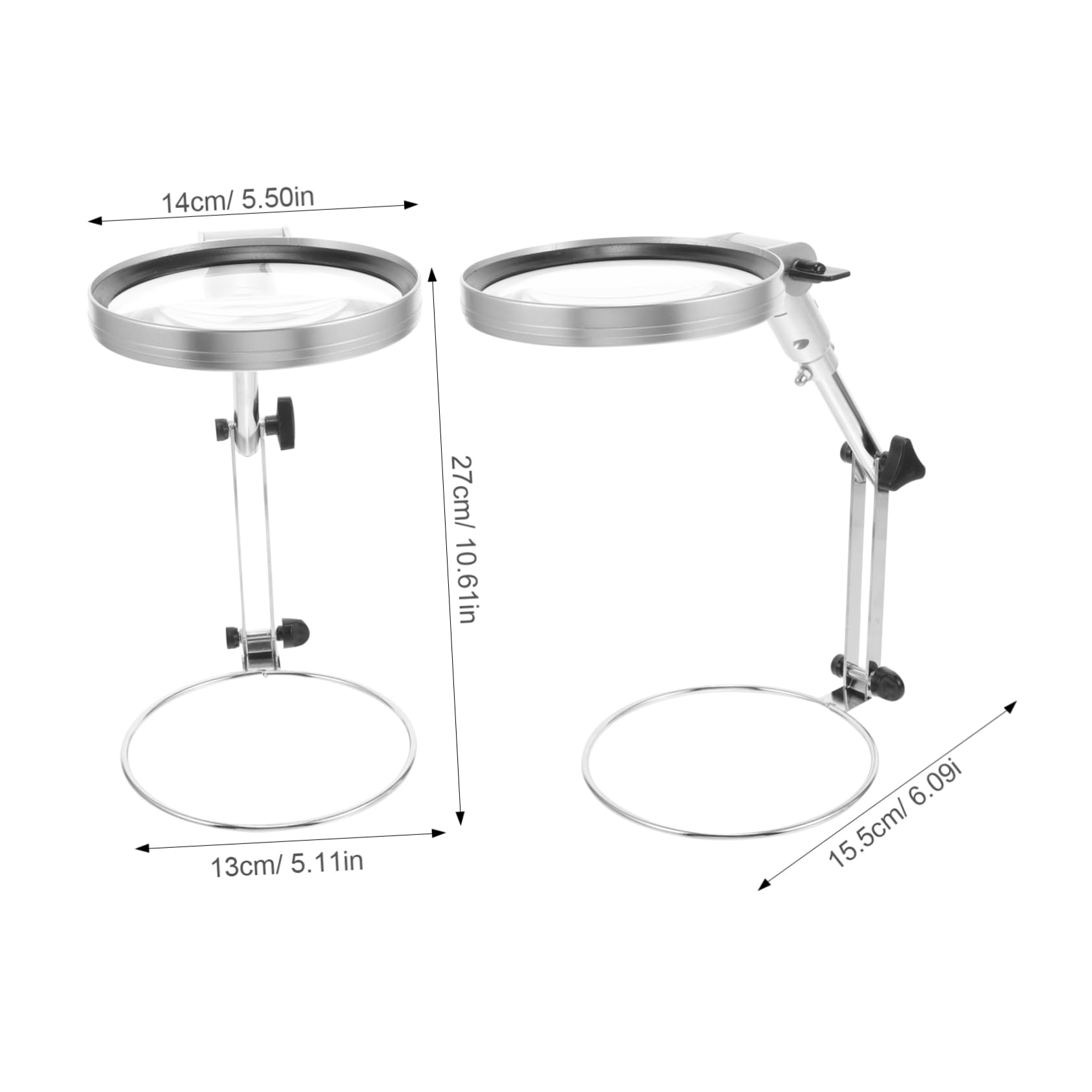 ARTIBETTER Lampada Da Tavolo Lente d Ingrandimento Supporto Luce Acrilica Per Lettura Ricamo e Artigianato