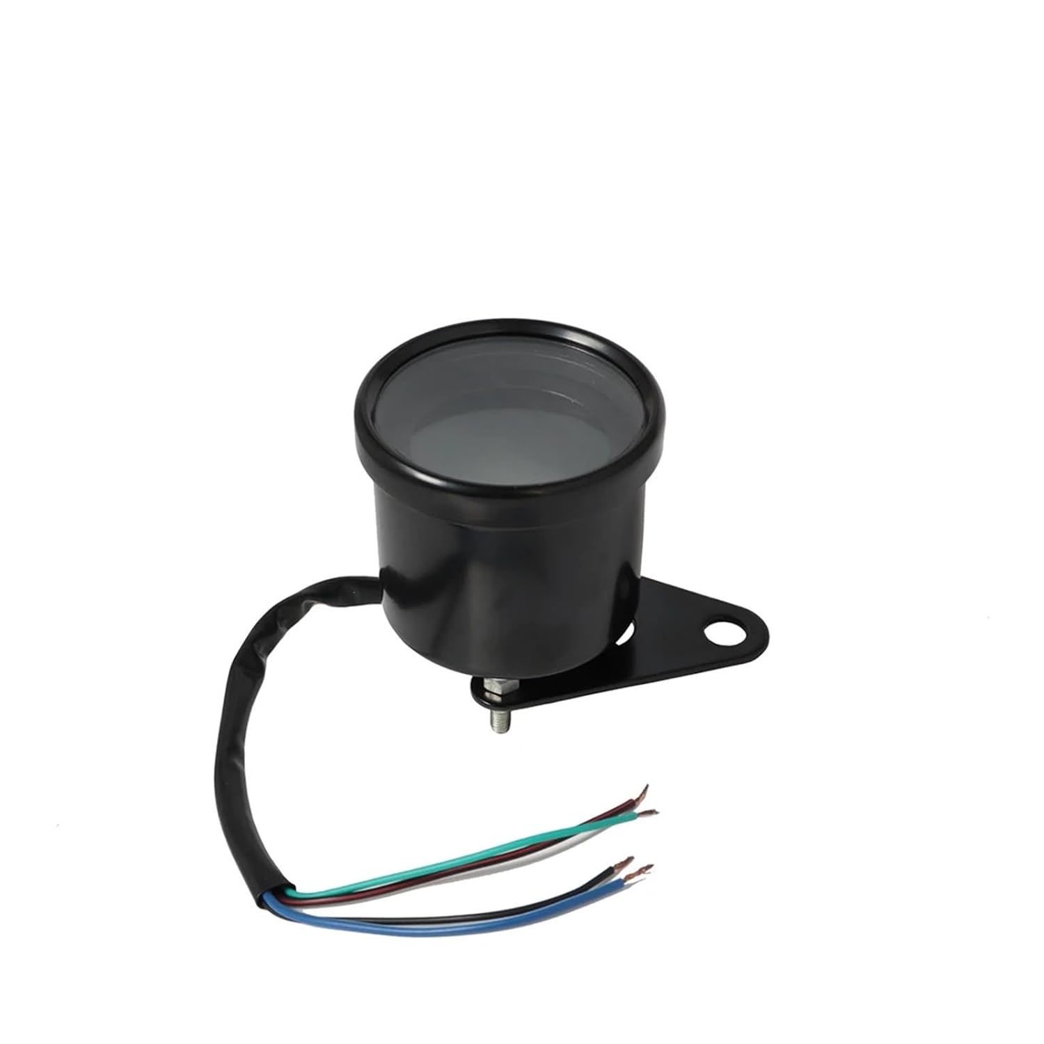 Universal Digital Motorcycle LCD Screen Speedometer Odometer Techometer Fuel Gauge for Harley Honda Cafe Racer 1-4 Cylinders(Chrome)