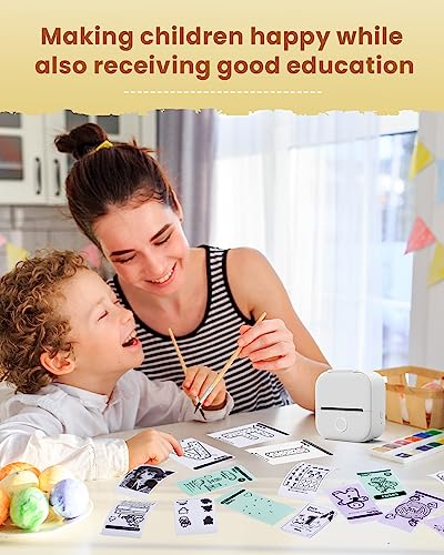 LabelCreate Impressora térmica portátil, mini impressora de adesivos T02, máquina de fazer adesivos