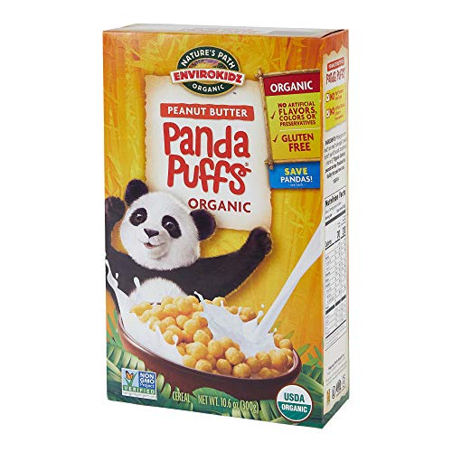 Panda Puffs Peanut Butter Organic Cereal, 10.6 Oz Box (Pack of 6) Gluten Free - //coolthings.us