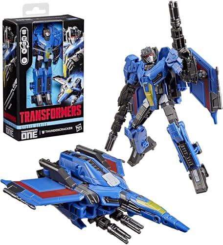 Thundercracker z kolekcji Transformers Studio Series z filmu "Transformers: Początek", 13-centymetrowa przekształcająca się figurka klasy Deluxe, zabawkowe roboty dla dzieci w wieku od 8 lat