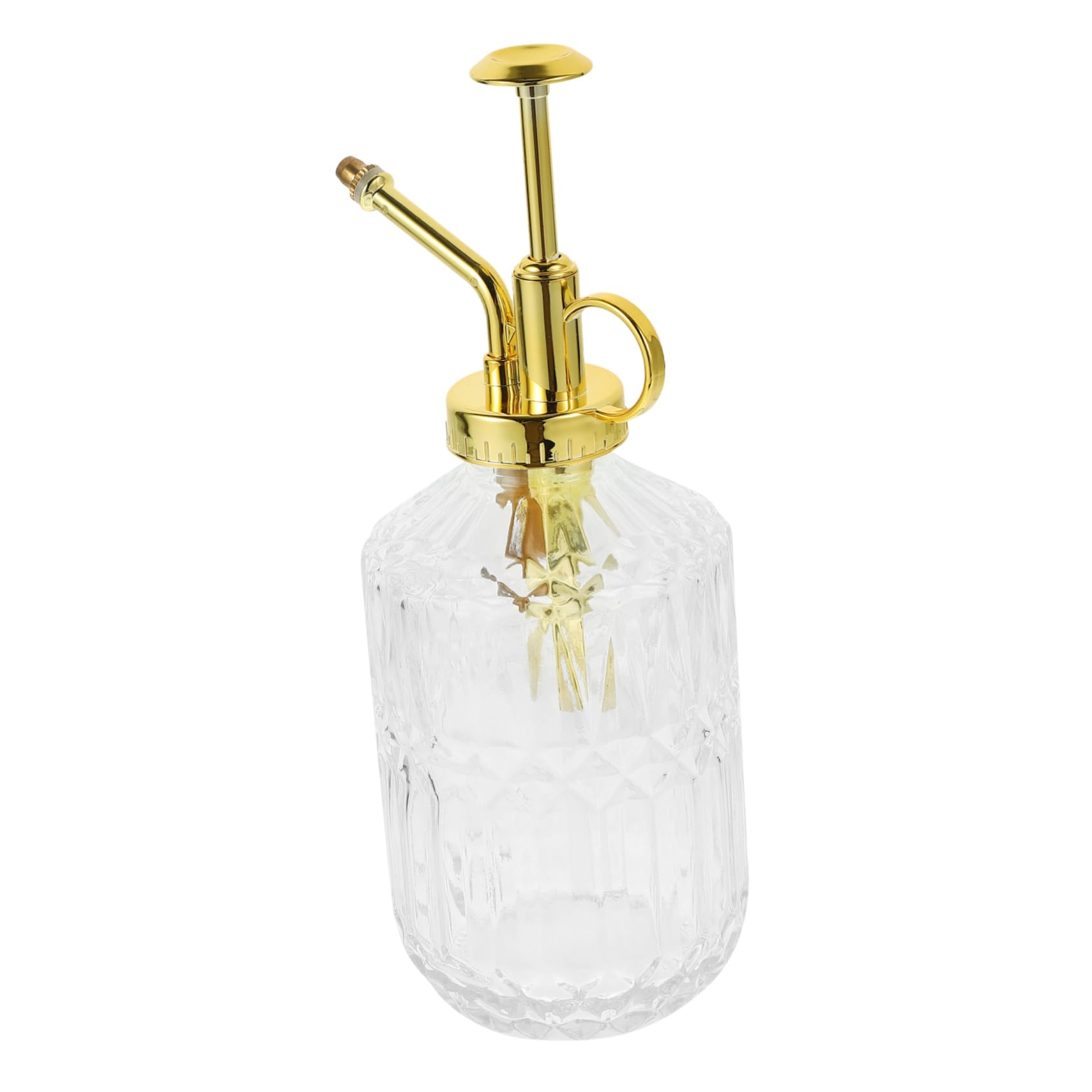 TOYANDONA 3 Pièces Bouteille de Pulvérisation Vintage pour Arrosage de Plantes Arrosoir Transparent avec Pommeau Doré pour Jardinage Intérieur et Extérieur