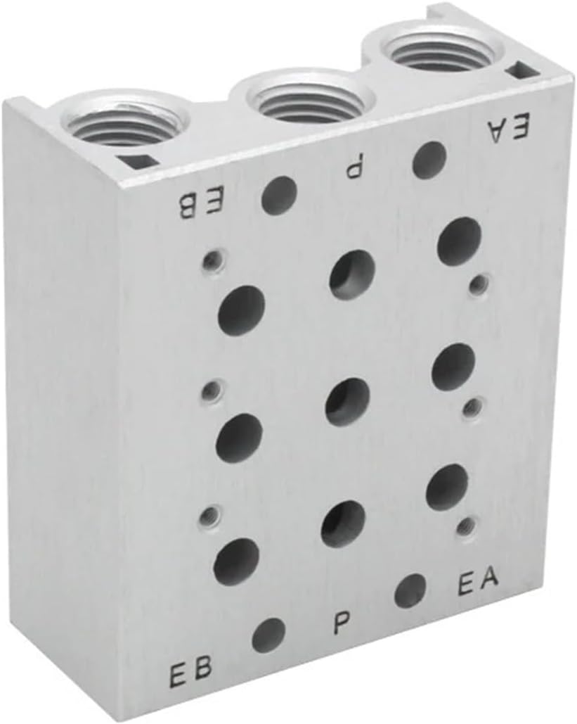 SS5Y5-20 series 5-way solenoid valve body port manifold, suitable for SY5[ ]20 series solenoid valve SY5120 SY5220 exhaust(SS5Y5-20-15)