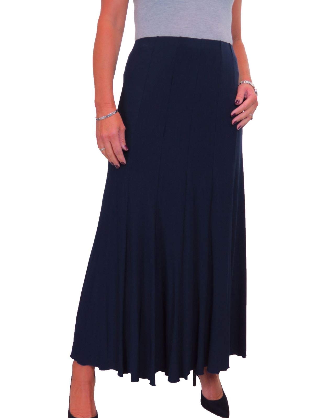 Paulo Due Women's Maxi Skirt - Navy - Size 20-22