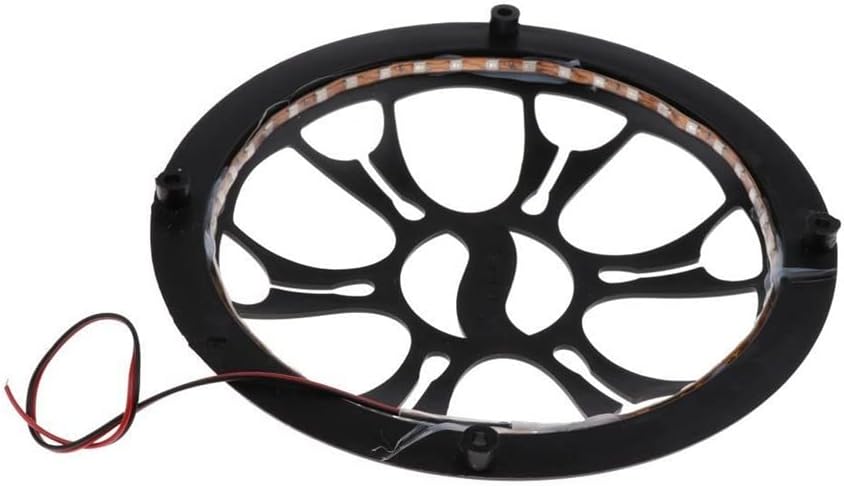 Speaker Grill 2 Car Speakers Subwoofer Mesh Cover Decorative Cover Waterproof Black with Flashing Light Bar Car Speaker Grill
