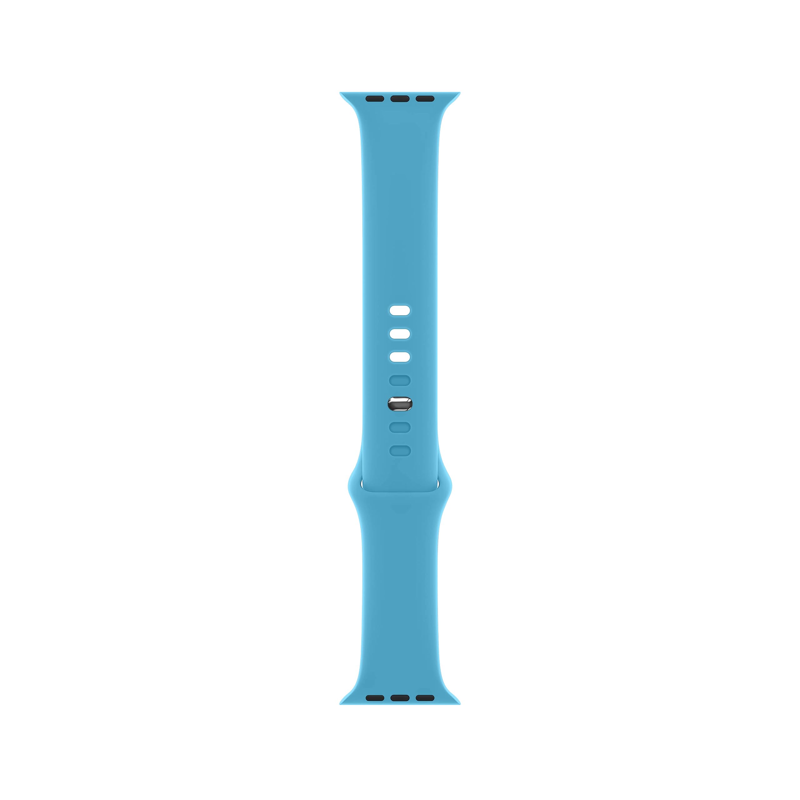 DONEGANI SB Cinturino per Apple Watch Ultra 2 49mm, Serie 10 46mm, 9 8 7 45mm 41mm, SE 6 5 4 44mm 40mm, 3 2 1 42mm 38mm Band Bracciale Sport Silicone, Blu Mari Cristallini