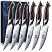 Produktbild HOSHANHO Steakmesser 6-Teilig Set, Hochwertige Edelstahl Küchen Steakbesteck, Scharfe Gezahnte Steak Messerset mit Ergonomischem Griff