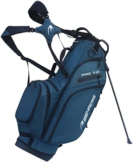 Benross Pro 7.0 Golf Stand Bag – Lightweight Carry Bag with 7-Way Divider Top, Automatic Stand System, Dual Shoulder Strap... Price In India