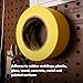 3M 301+ High Performance Masking Tape, Yellow, 36 mm x 55 m - High Performance Holding and Masking Tape for Automotive, Specialty Vehicle and Industrial Markets, Case of 24