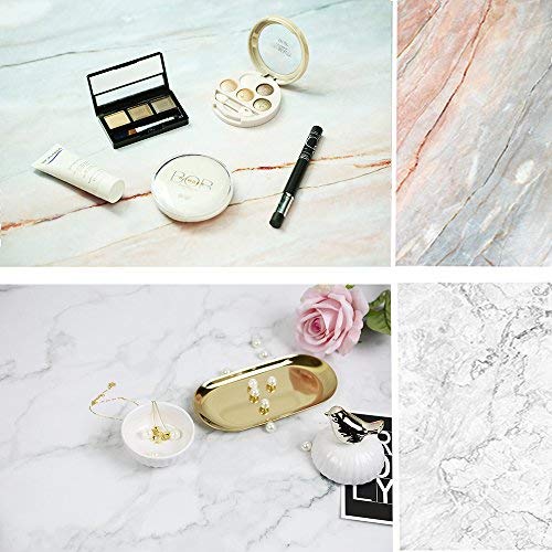 Selens 2-in-1 Design Photo Backdrops, 22x35 inch/56x88cm Cracked Marble Texture Pattern Double Sided Background Props for Tabletop Flat Lay Food Photo Photography
