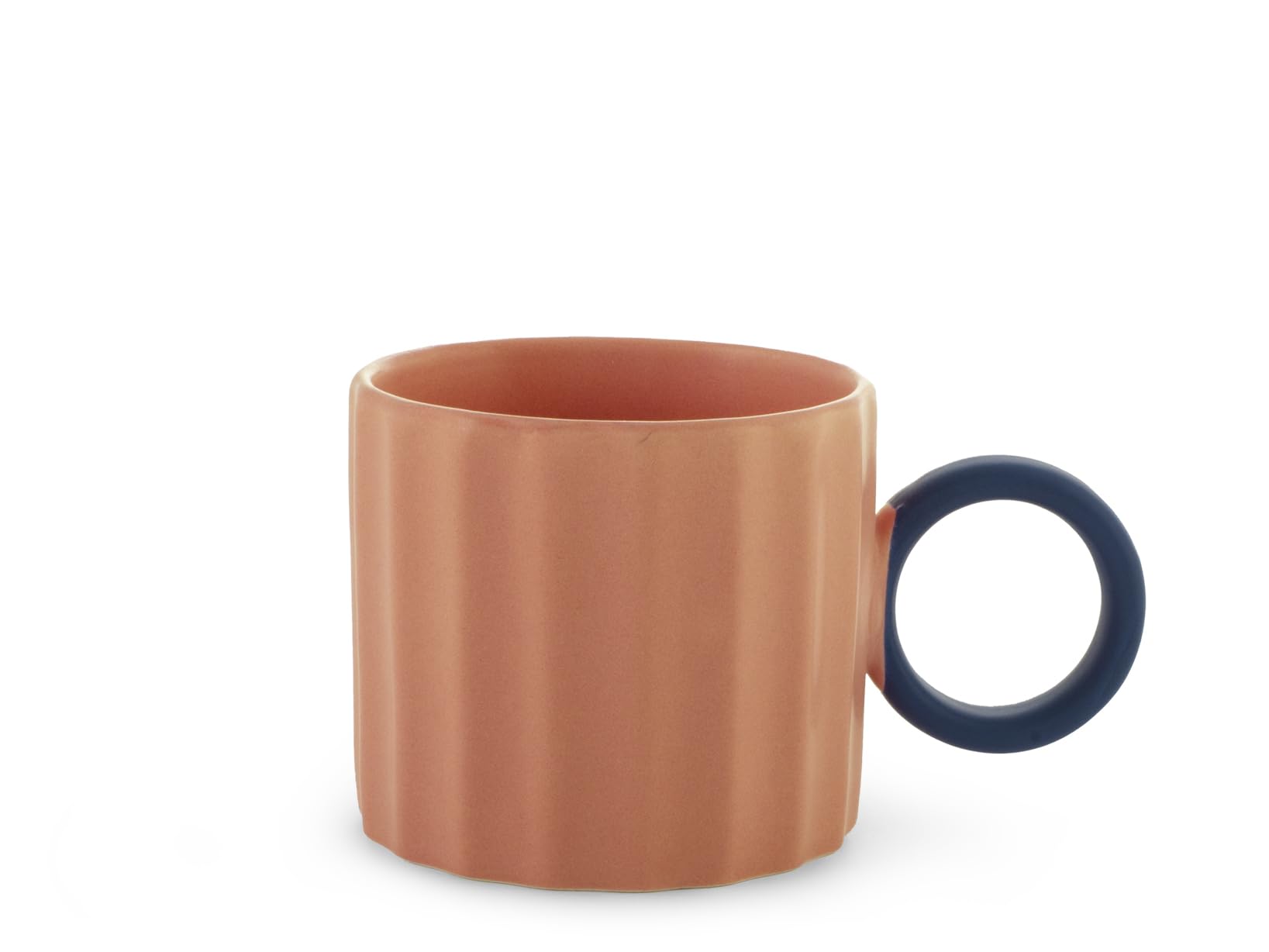 H&H – Set de 6 tazas de té Delight, new bone china 250 ml, colores surtidos, con asa redonda en contraste, elegantes y aptas para uso diario