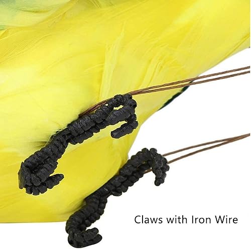 Miniatura 8 de SEIWEI Loro artificial de plumas artificiales de loro simulación lindo loro manualidades casa oficina jardín fiesta adorno decoración