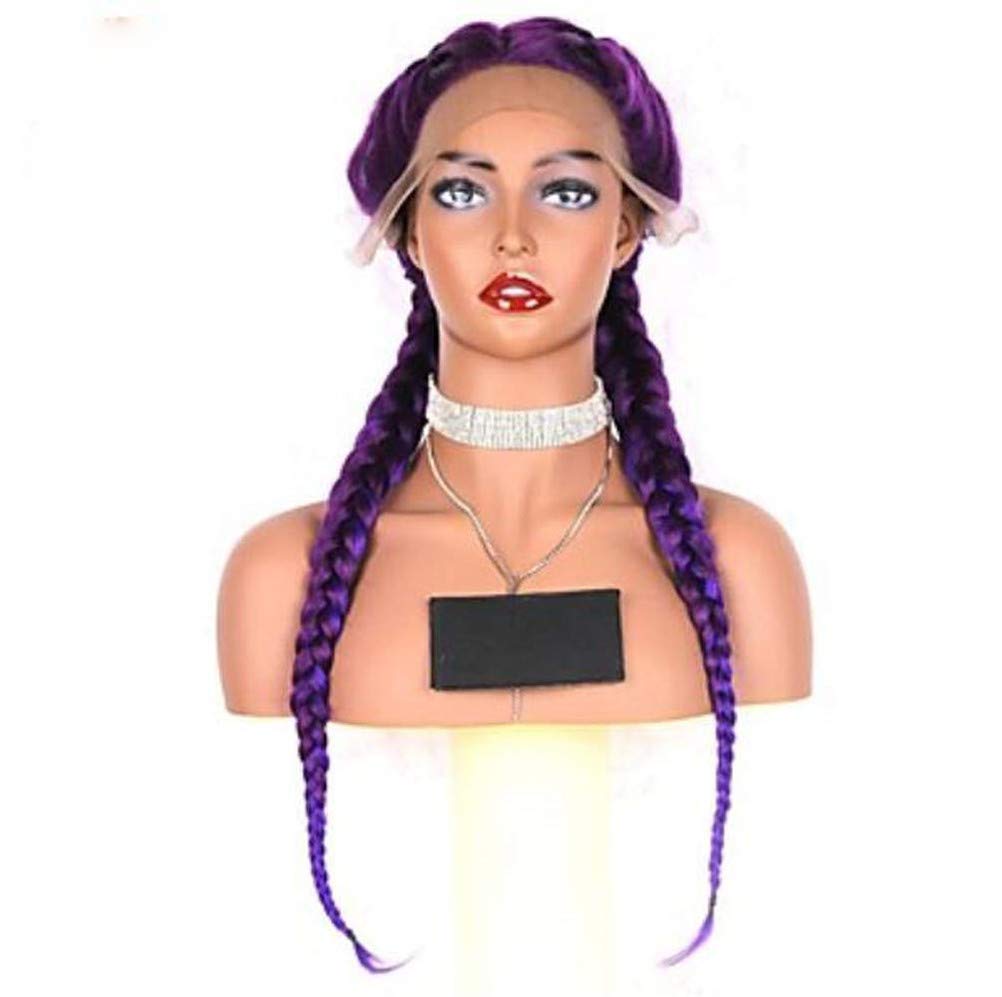 Perruque synthétique violette lace front changer de look sans teinture
