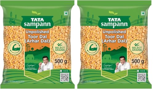 Image of Tata Sampann Toor Dal, 500g (Pack of 2)