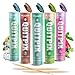 PurePix QuitPix to Help Quit Smoking Extra Thick Boosting Flavored Toothpicks with Lobelia to Help Quit Smoking - Aromatherapy - Oral Fixation - Nicotine Free Toothpicks - 5 Flavors Variety Pack