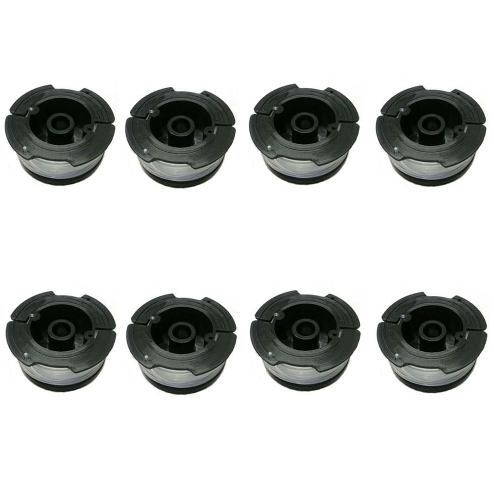 GULUANT 8 Pack Replacement String Trimmer Spool for Black and Decker AF100 AF-100 Trimmer Models (30' Per Spool x .065