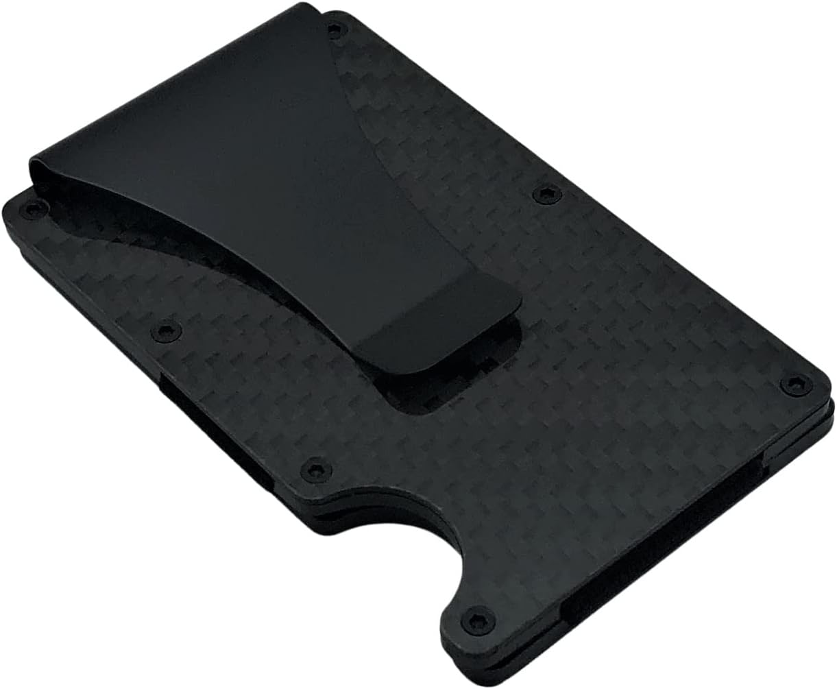 Carbon Fibre Card Holder Signal Blocking, RFID Blocking, Slim, Credit