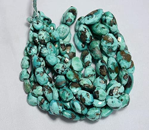 Perles turquoise d'Arizona naturelles en vrac pour collier et bracelet en pierre fine