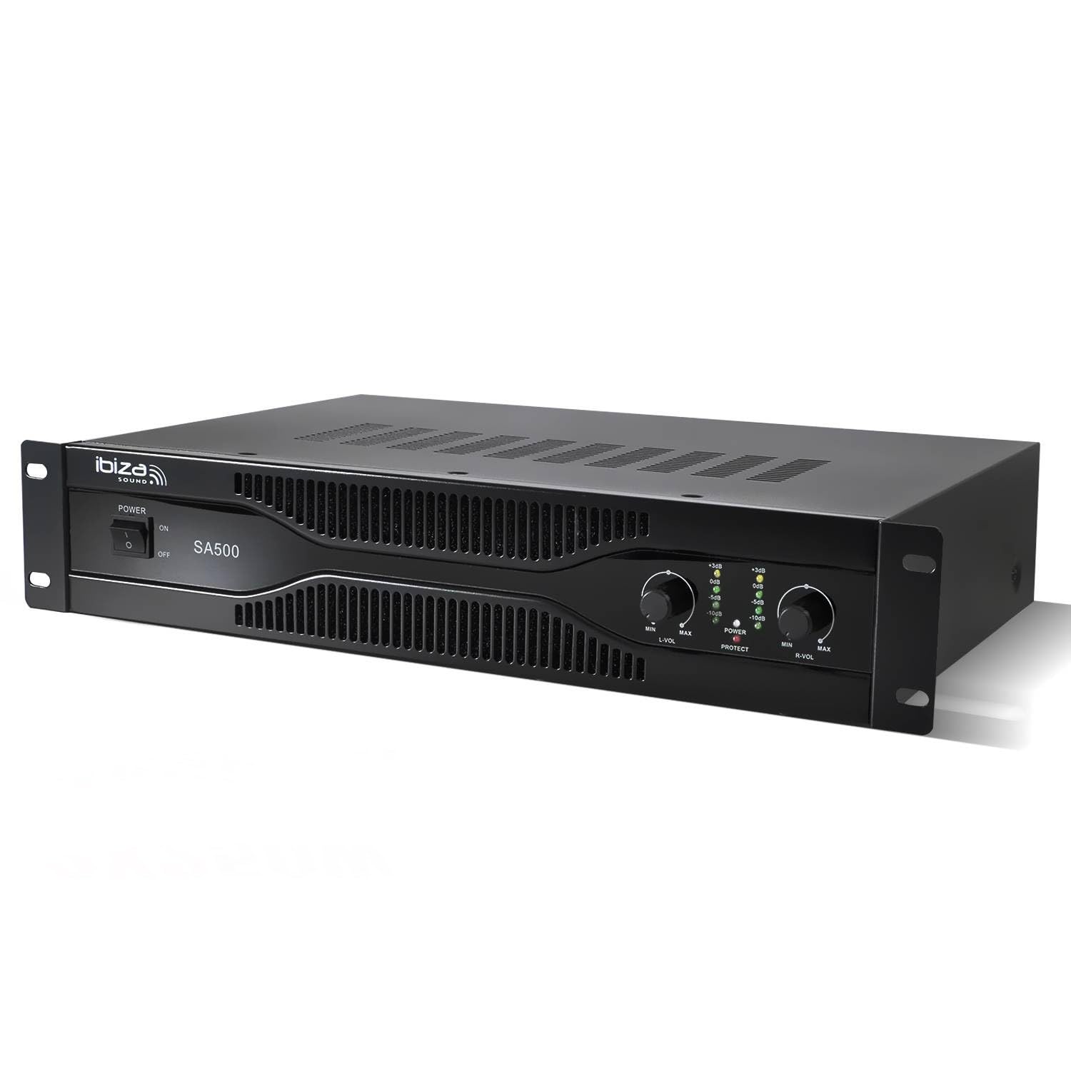 Amplificateur sono 2 x 250W rack 19" XLR/RCA/Jack 6.35mm - Ibiza Sound SA500