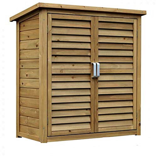 HYGRAD® Outdoor Garden Shed Tools Storage Wooden Cupboard Weatherproof Utility Storage Lawn Mower Cabinet UK (Large)