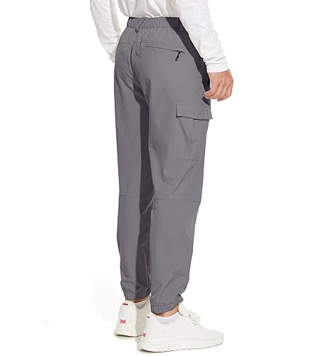 Miniatura 5 de M MAROAUT Pantalones cargo de senderismo para hombre ligeros elásticos para trabajo impermeables con bolsillos