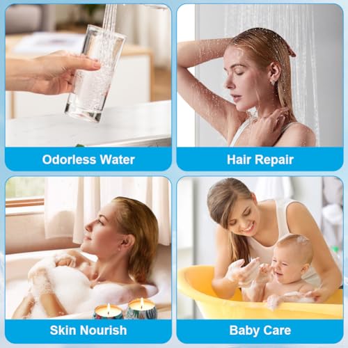 AOOTE Haushaltswannenfilter Universal Ersatzpatrone,2 Stück Filterpatrone für Badewannenkugelfilter,Ersatzfilterpatrone,Einfache Installation,Badewanne,Kann Chlor,Kalk,Verunreinigungen entfernen