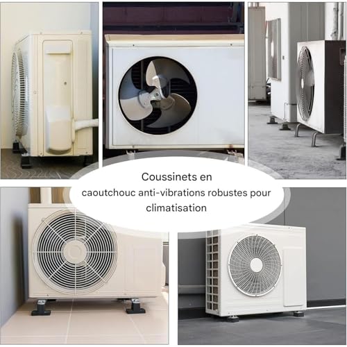Isolation Acoustique Compresseur et Pompe à Piscine avec Support Antivibrations