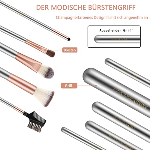 Nestlingâ 18 Stück Professionelle Kosmetik Make-Up Pinsel Werkzeuge Kosmetik Make-Up-Pinsel-Set Mit Roll Up Pu-Leder Tasche, Holzgriff