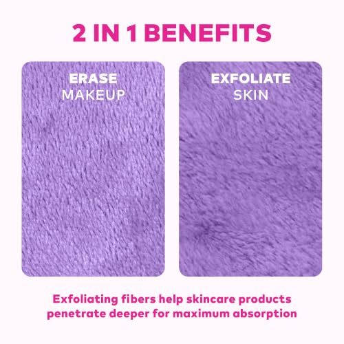 Image of The Original MakeUp Eraser 7-Day Set, Erase All Makeup with Just Water, Including Waterproof Mascara, Eyeliner, Foundation, Lipstick, Sunscreen, and More! Soda Pop 7ct