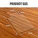 Kuyal Clear Chair Mat, Hard Floor Use, 30