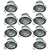 Produktbild 10x Decken Einbau Bewegungsmelder 360 Alu LED geeignet 6m schwenkbar Silber