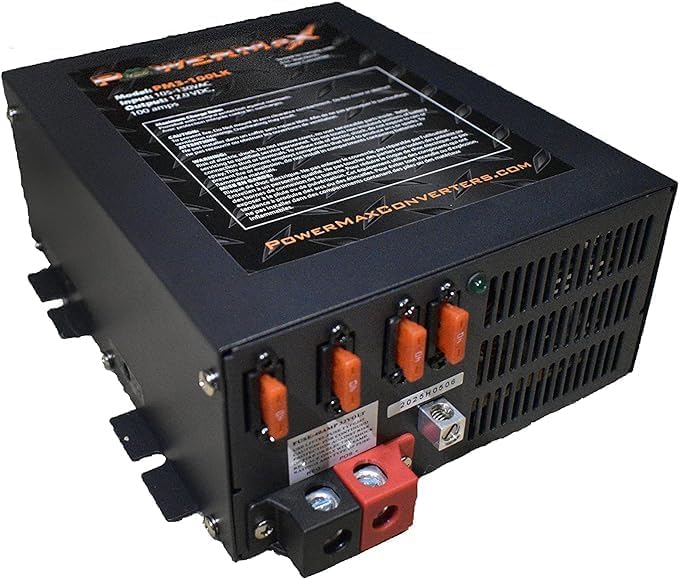 PowerMax PM4 35A 110 V CA a 12 V Convertidor de energía con cargador de batería inteligente de 4 etapas integrado, Convertidos - PM4 12V