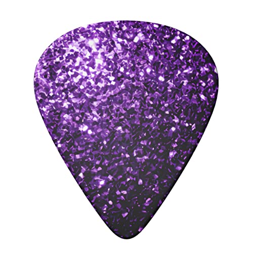 Ensemble de 6 médiators de guitare à paillettes violettes pour guitare acoustique, guitare électrique, basse, ukulélé… - Les Beatles, Paul McCartney, John Lennon, RIngo Starr, George Harrison Ensemble de 6 médiators de guitare à paillettes violettes pour guitare acoustique, guitare électrique, basse, ukulélé… – Image 4