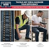 Lee Cooper Męskie dżinsy LCPNT219 Workwear 5 Pocket Wash Stretch Denim Jeans, granatowy, 32W / 29L