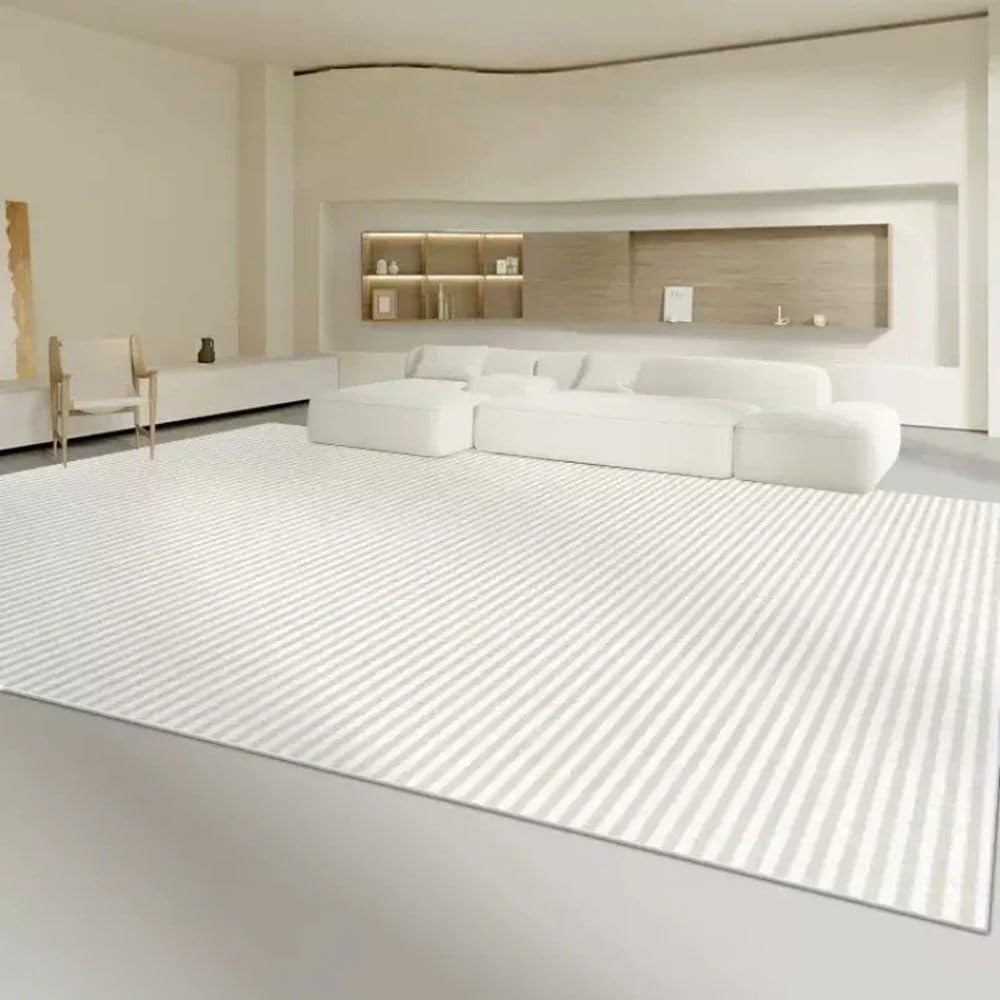 Tapis de sol en peluche douce sous table basse pour réchauffer l'ambiance du salon