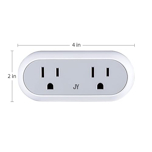 Miniatura 7 de Eyely GLP1002A Smart Dual Plug, no requiere concentrador, control remoto de aplicación WiFi, Alexa, compatible con Google Home Assistant