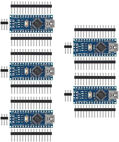 Amazon.com: DWEII 5PCS Mini Nano V3.0 ATmega328P 5V 16M Mini USB ...