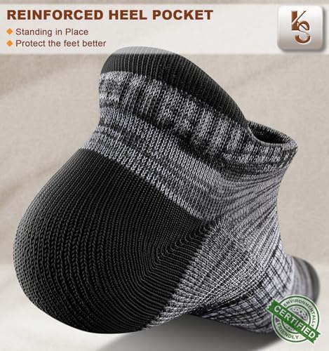 KEMISANT Women Socks,Active Ankle Running Socks Breathable Wicking For Women Cushioned Footbed Arch Support4
