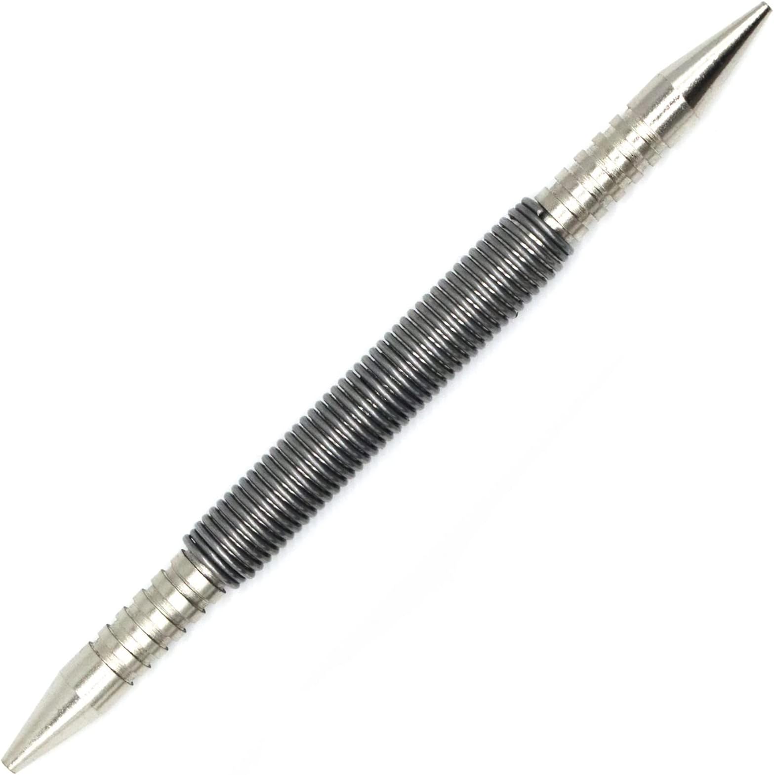 WHLLING Dual Head Nail Setter, Hammerless 1/32″& 1/16″ Spring Nail Set, 3500 PSI Striking Force Counter Punch