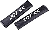 2 Pcs Sicherheitsgurt Schulterpolster, für Peugeot 207 CC Schultergurt Protect Slip Soft Comfort Auto Styling ZubehöR