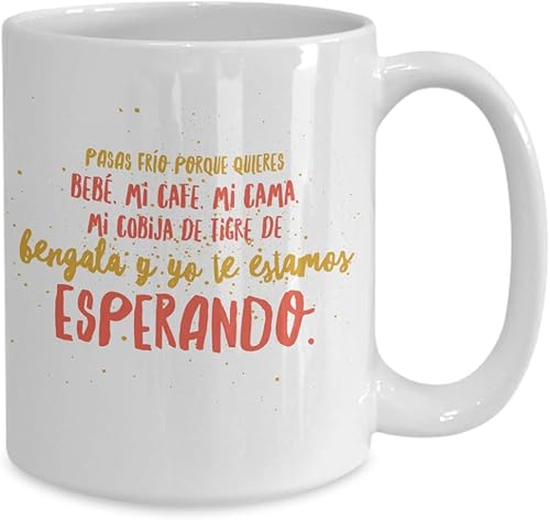 Miniatura 4 de Taza de Cafe Esperando Vaso, taza café divertidas, tazas personalizadas, coffee mug inspiradoras, taza con mensajes positivos.