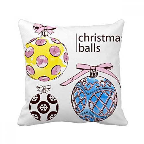 Coussin de Noël multicolore au design résumé abstrait de haute qualité