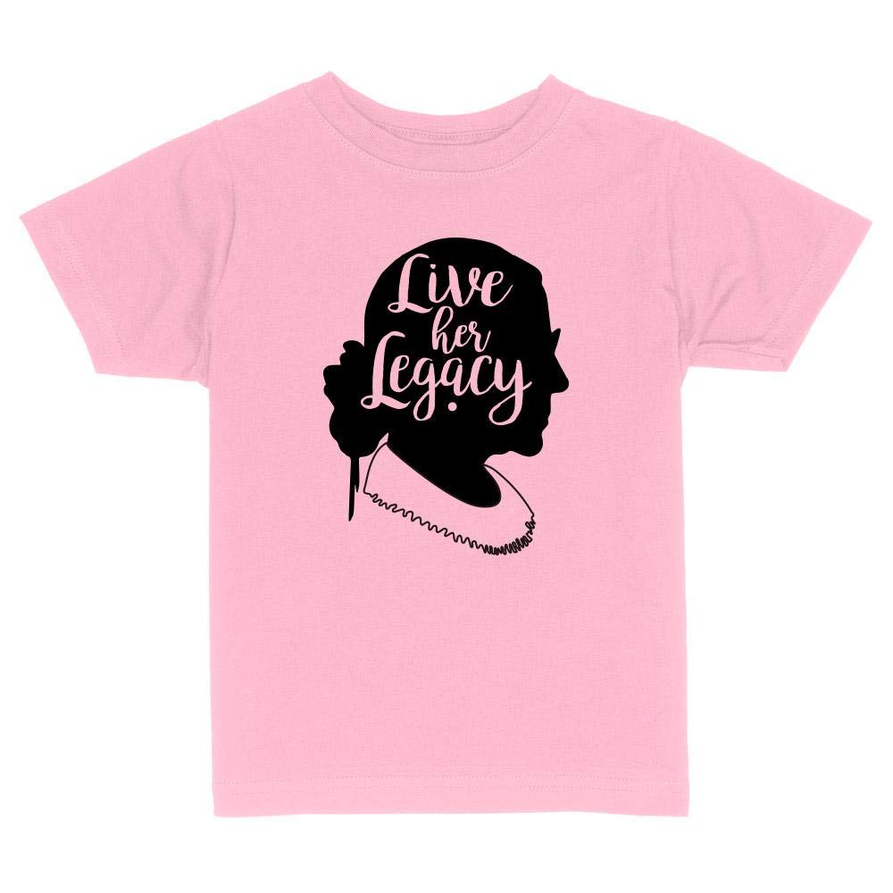 Live Her Legacy RBG Toddler Kids T-Shirt 3T Light Pink