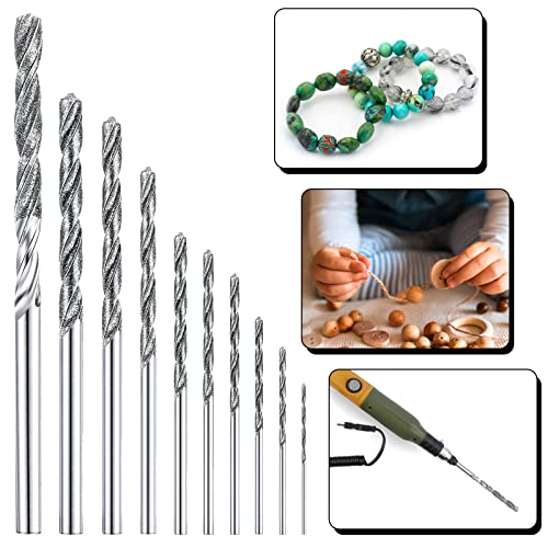 20 Pieces Diamond Drill Bits Set Twist Diamond Tip Drill Bit Heavy Duty Micro Diamond Drill Bit Set For Glass Tile Jewelry, 0.8 Mm 1.0 Mm 1.2 Mm 1.5 Mm 1.8 Mm 2.0 Mm 2.5 Mm 3.0 Mm 3.5 Mm 4.0 Mm #TOP4
