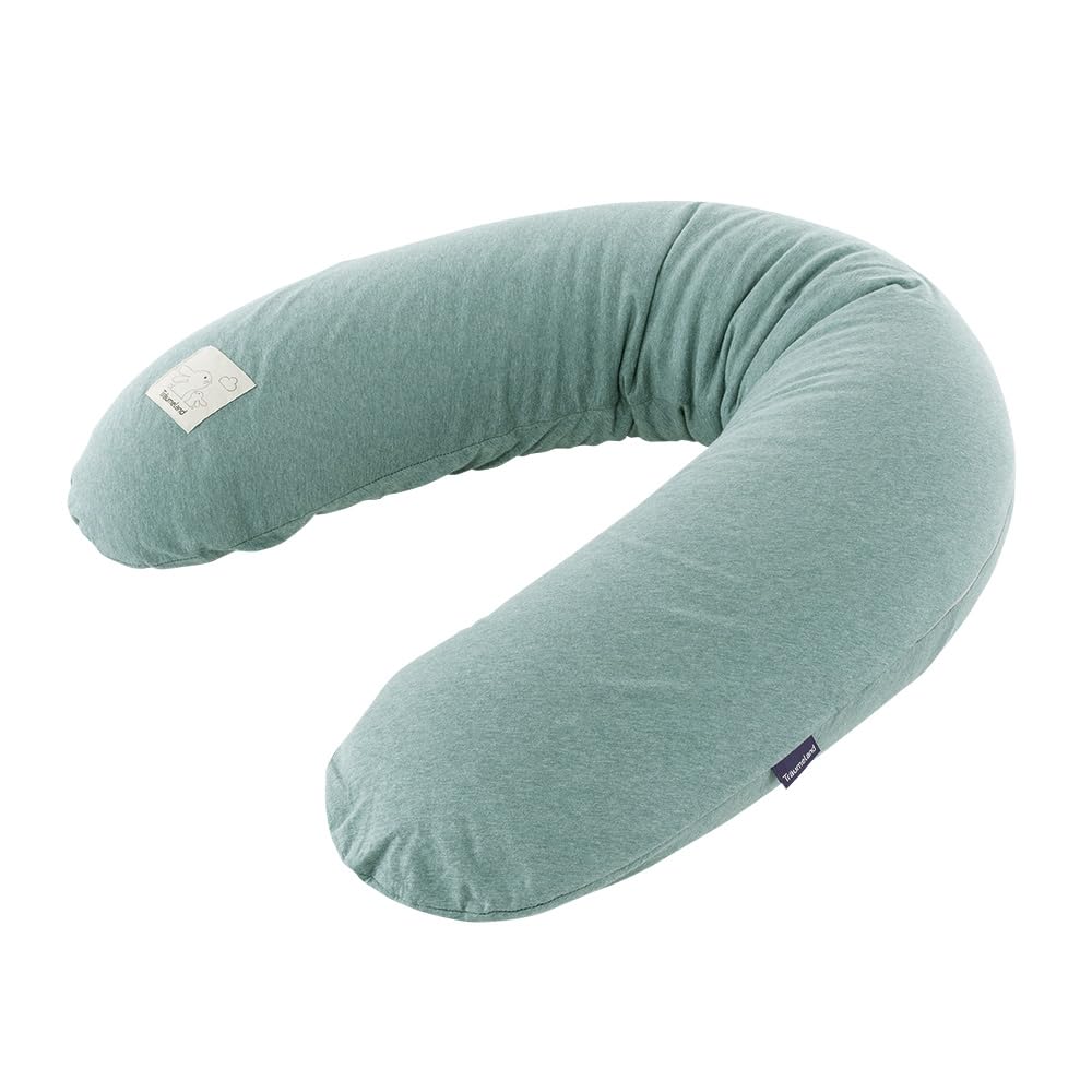 TRÄUMELAND Ersatzbezug für elastische Stillkissen – Passend für 180 cm Stillkissen, 100% Baumwoll-Jersey, Weich, Atmungsaktiv & Waschbar
