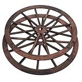 Précision artisanale : artisanat avec finition détaillée, présentation, chariot à roues, roues en bois