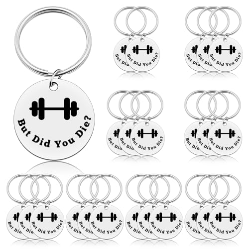 24 Pcs Fitness Gift Keychain Gym Lover Gift Funny Workout